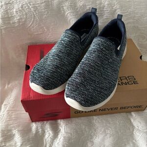 Skechers GOwalk Joy Washable Two-Toned Knit Slip-Ons-Everly